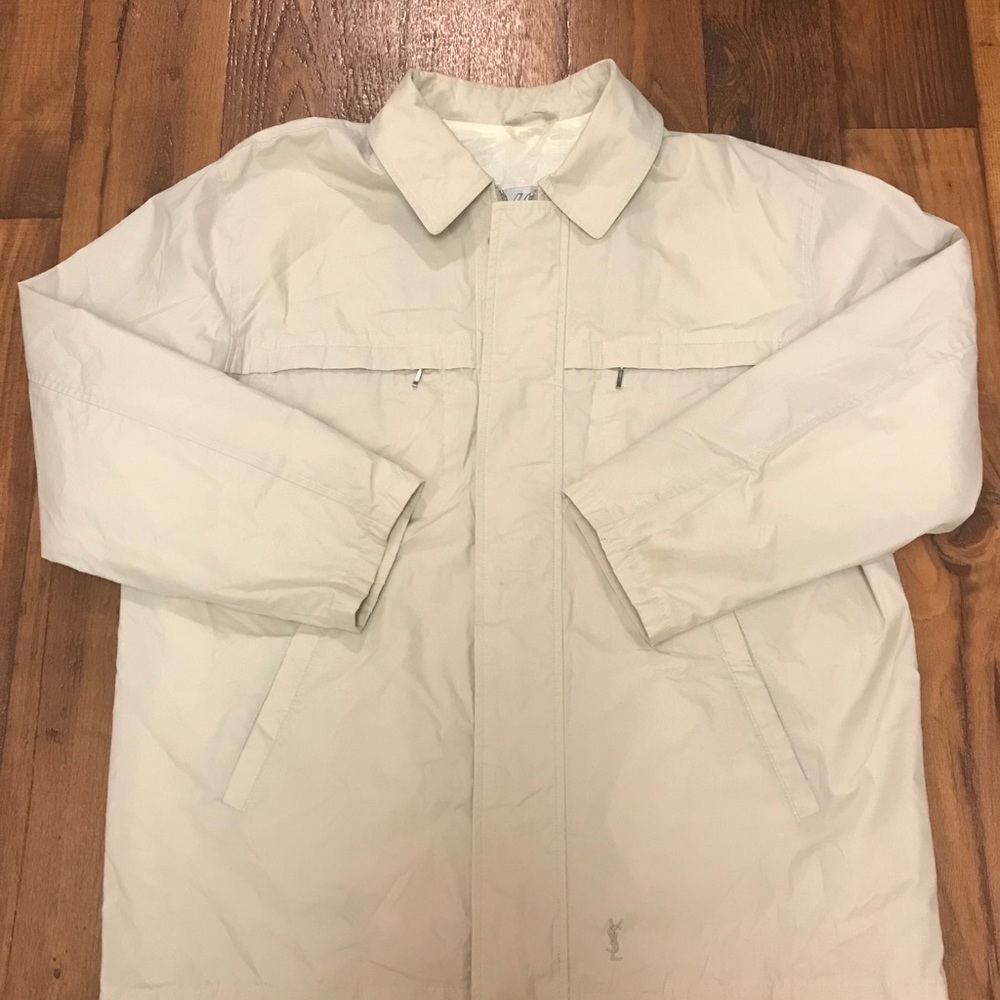 Saint Laurent Paris Jacket Beige Large YSL SLP